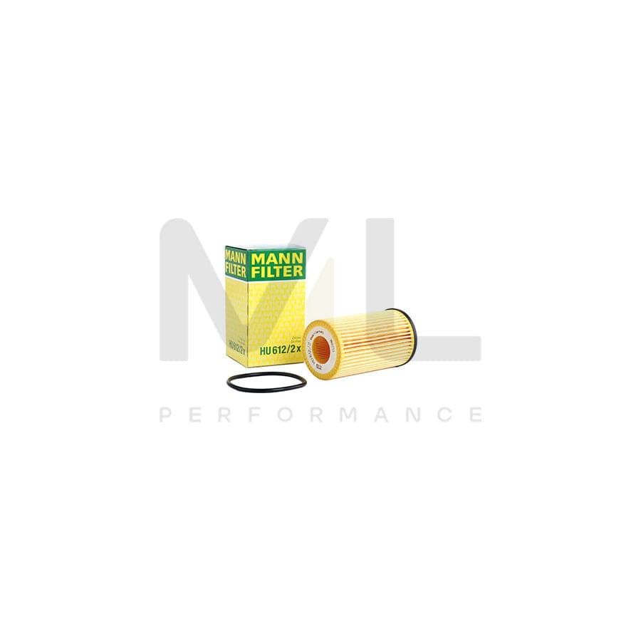 MANN-FILTER HU 612/2 x Oil Filter with seal, Filter Insert