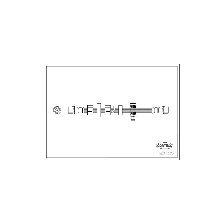 Corteco 19034272 Brake Hose for VW Transporter