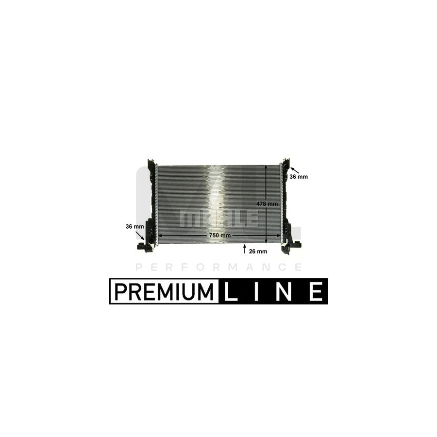 MAHLE ORIGINAL CR 86 000P Engine radiator Brazed cooling fins | ML Performance Car Parts
