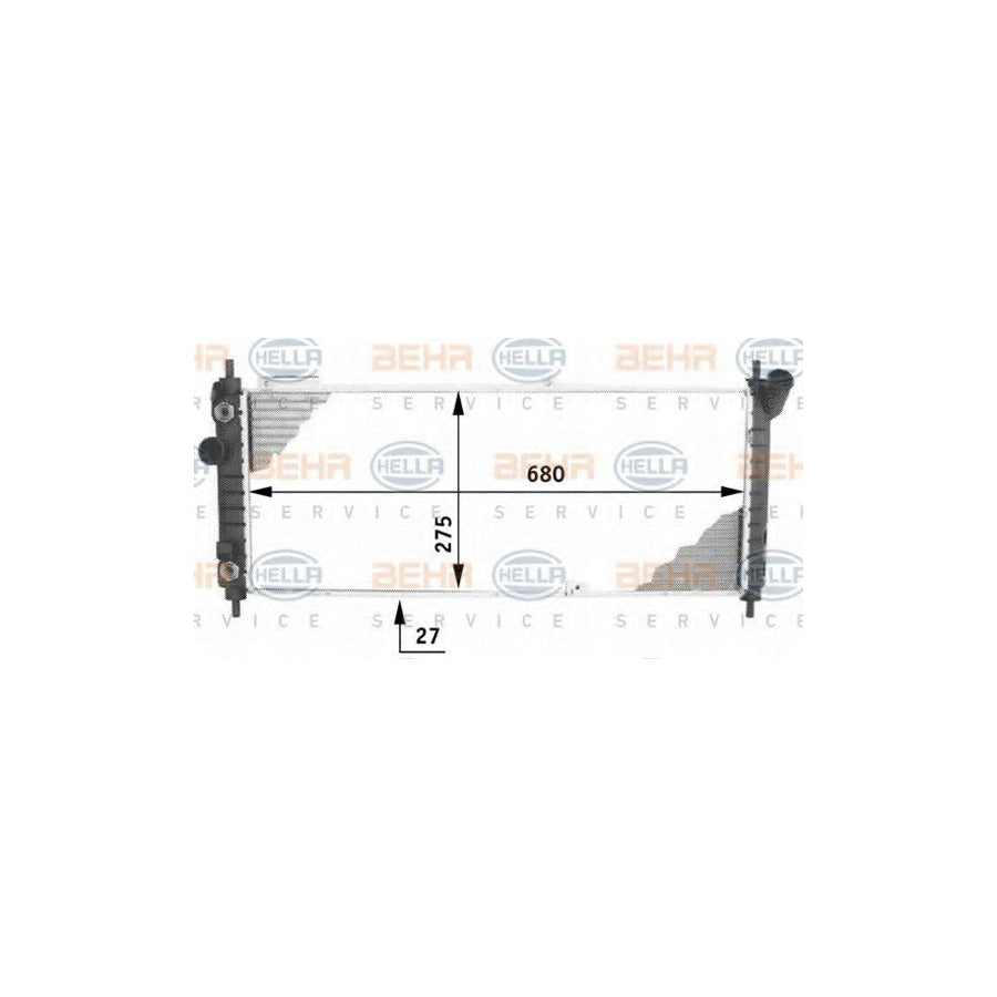 Hella 8MK 376 713-594 Engine Radiator