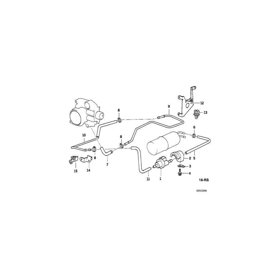 Genuine BMW 11641247678 E34 E31 E39 Disturbance Air Valve D=2,4mm (Inc. 540i, 730iL & 730i) | ML Performance UK Car Parts