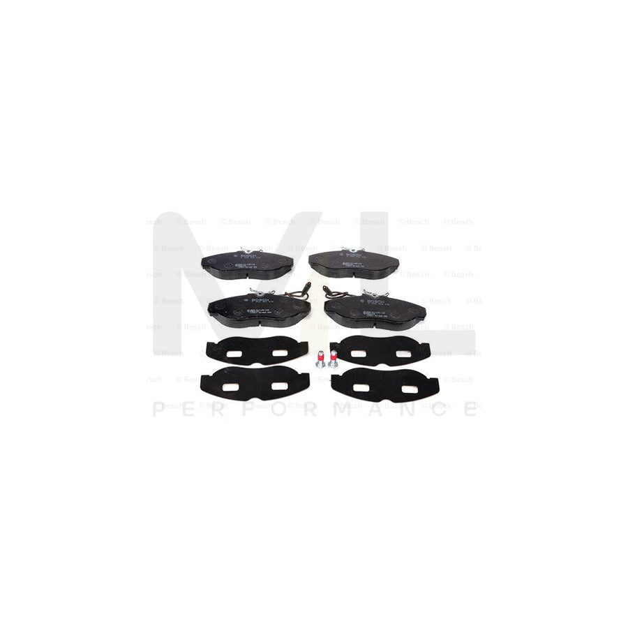 Bosch 0986424030 Brake Pad Set With Integrated Wear Sensor, With Anti-Squeak Plate, With Bolts/Screws, With Accessories BP013 | ML Performance Car Parts