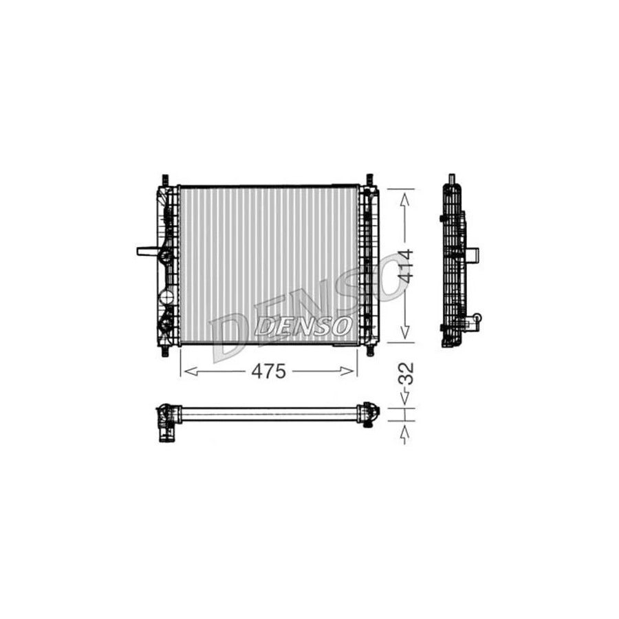 DENSO DRM09031 Engine Radiator for Fiat Marea
