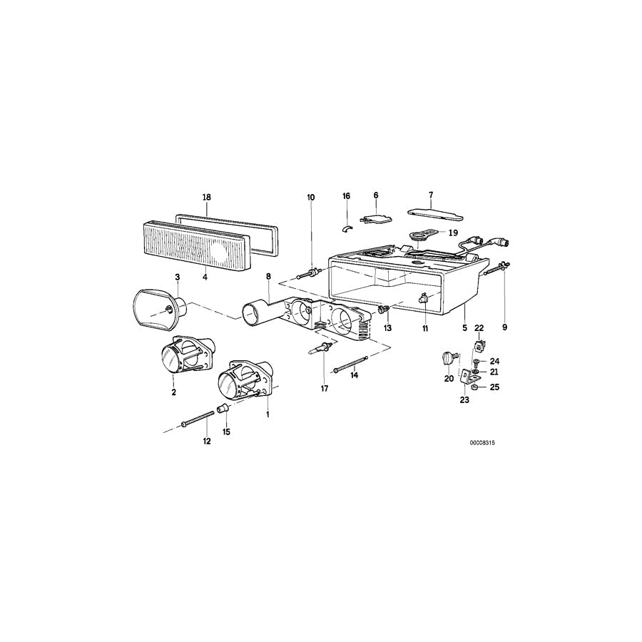 Genuine BMW 63121392063 E31 Adjusting Screw 5X70 (Inc. 850CSi) | ML Performance UK Car Parts