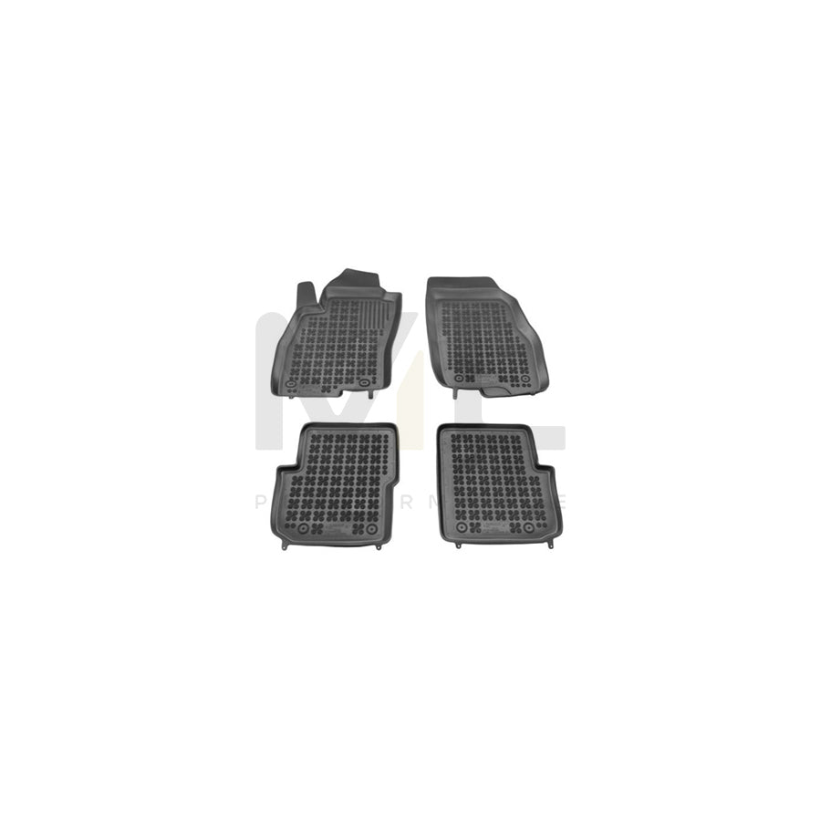 REZAW PLAST Tailored 201508 Floor mat set Elastomer, Front and Rear, Quantity: 3, Black