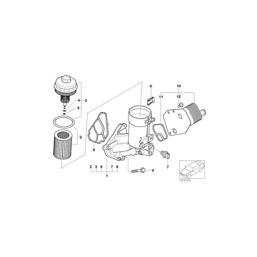 Genuine BMW 11422247649 E61 E90 E91 Fillister-Head Screw (Inc. 320td, 520d & 320Cd) | ML Performance US Car Parts
