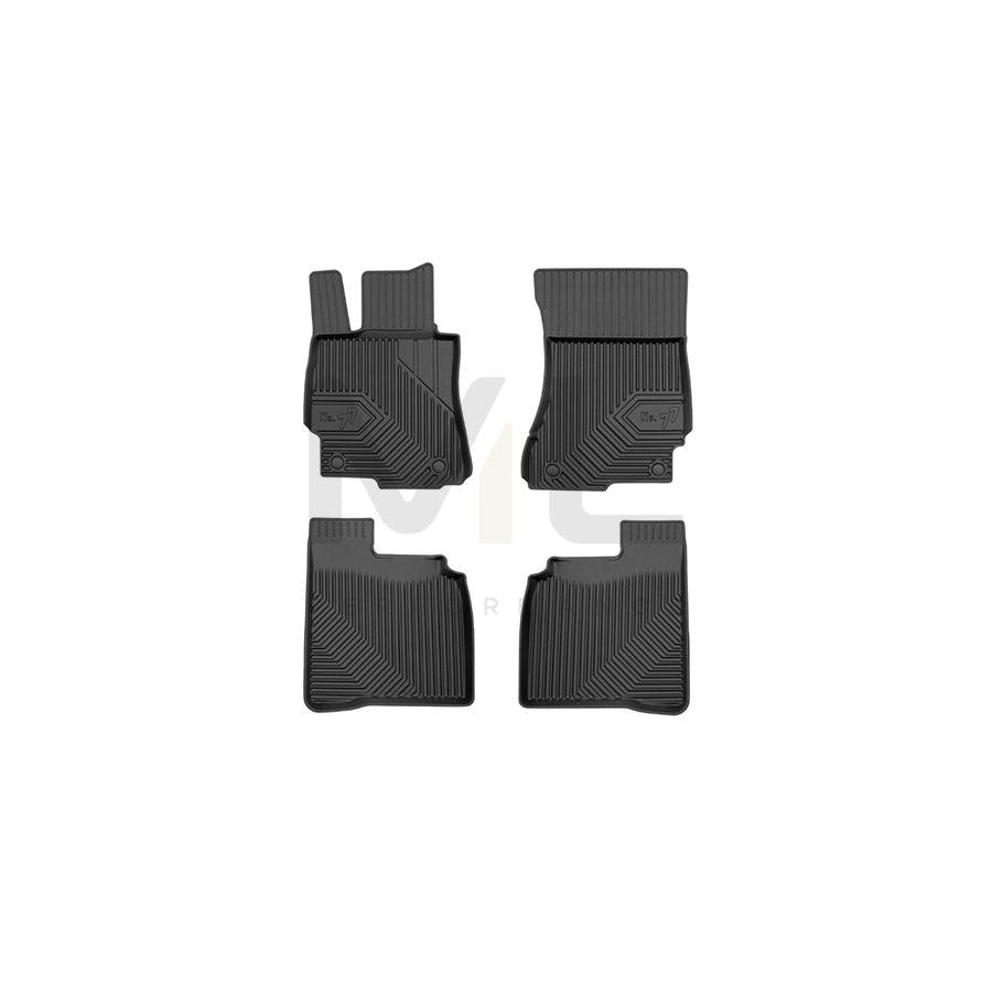 FROGUM Tailored, No.77 77425811 Floor mat set Elastomer, Front and Rear, Quantity: 4, Black, (LHD)