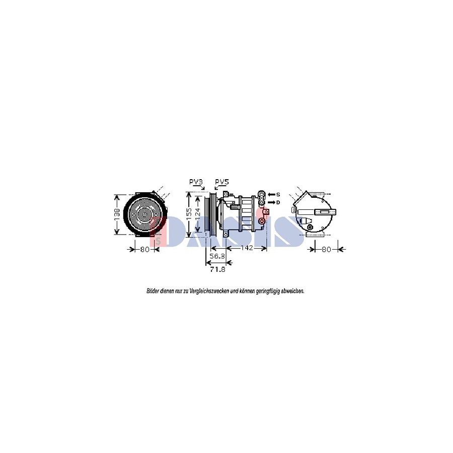 AKS Dasis 851800N Compressor, Air Conditioning