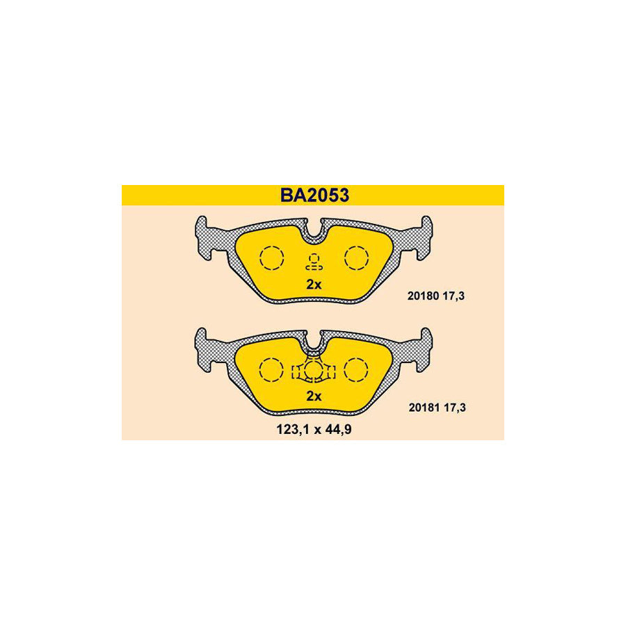 Barum Ba2053 Brake Pad Set
