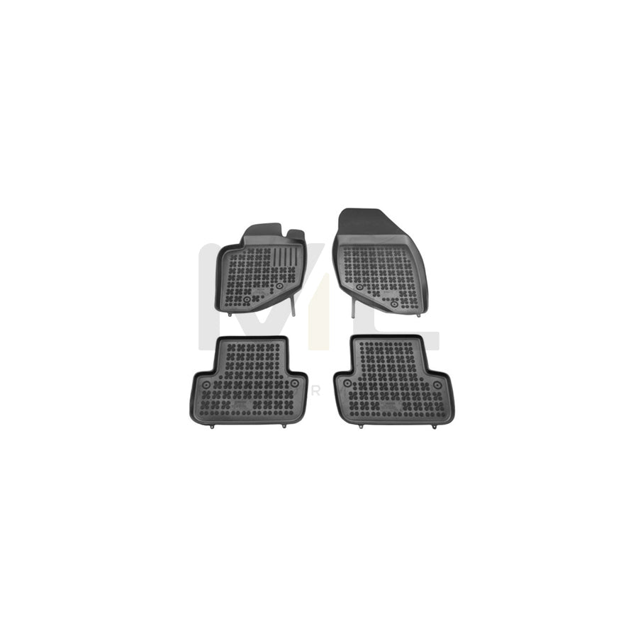 REZAW PLAST Tailored 200402 Floor mat set Elastomer, Front and Rear, Quantity: 4, Black