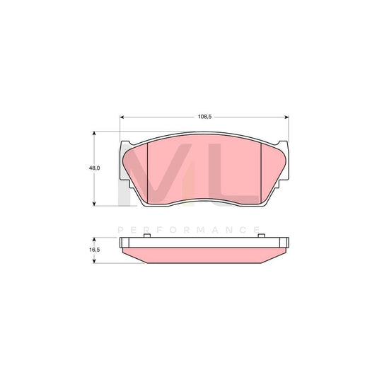TRW Gdb1170 Brake Pad Set Not Prepared For Wear Indicator | ML Performance Car Parts