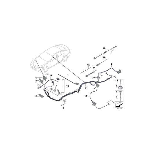 Genuine BMW 61129280495 F06 Battery Cable Positive, Below-Floor 80 mm² (Inc. M6) | ML Performance US Car Parts