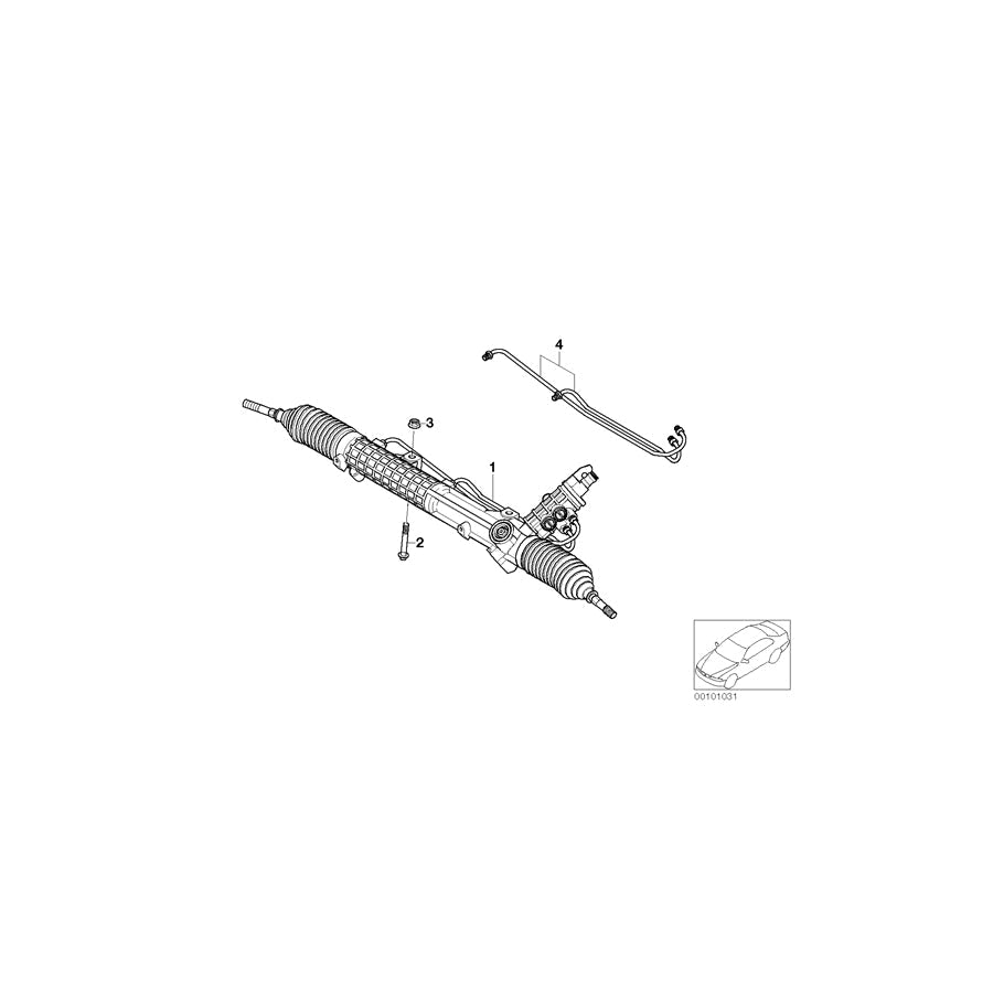 Genuine BMW 32132282296 E46 Exch. Hydro Steering Gear ZF (Inc. 330Ci, 330i & 330d) | ML Performance US Car Parts