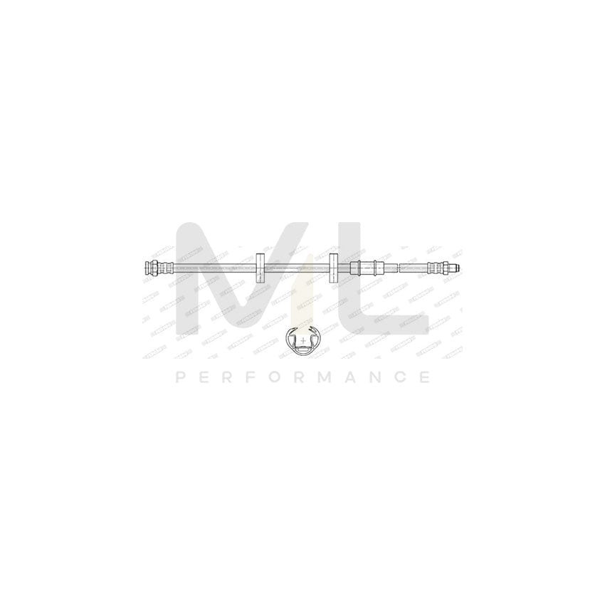 FERODO FHY2925 Brake Hose for FIAT Panda I Hatchback (141) 460mm, F 10X1 | ML Performance Car Parts