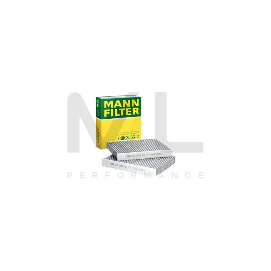 MANN-FILTER CUK 2533-2 Pollen filter Activated Carbon Filter