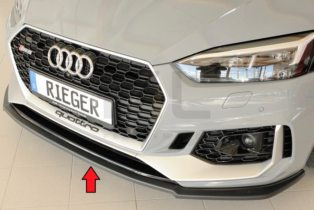 Rieger 00055484 Audi B9 F5 RS5 Front Splitter 1 | ML Performance UK Car Parts