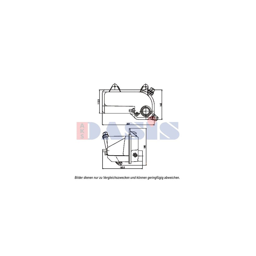 AKS Dasis 053015N Coolant Expansion Tank
