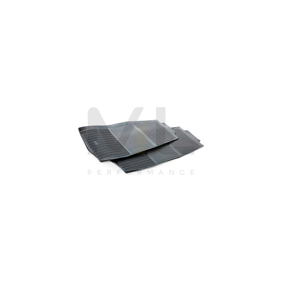 POLGUM Universal fit 310C Floor mat set Elastomer, Front, Quantity: 2, Black