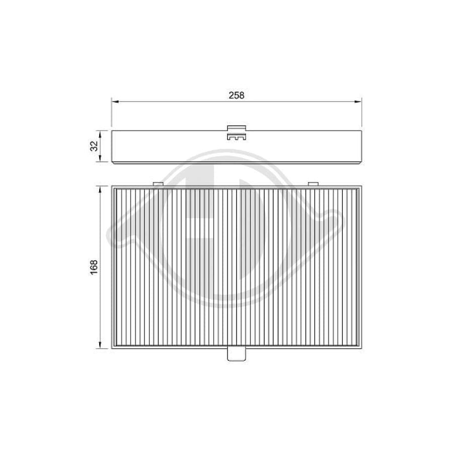 DIEDERICHS DCI0030 Pollen Filter