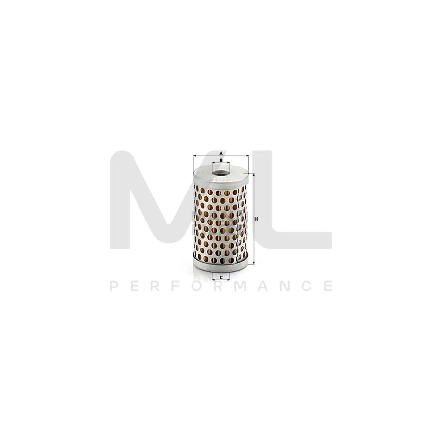 MANN-FILTER H 53/3 Oil Filter Filter Insert
