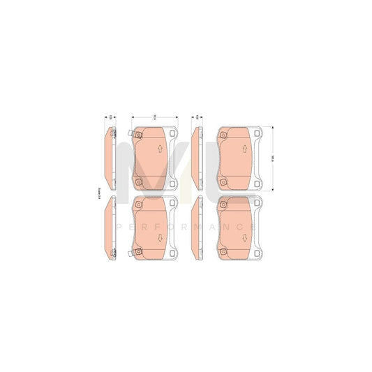 TRW Gdb3504 Brake Pad Set For Lexus Is Ii Saloon (Xe20) With Acoustic Wear Warning | ML Performance Car Parts