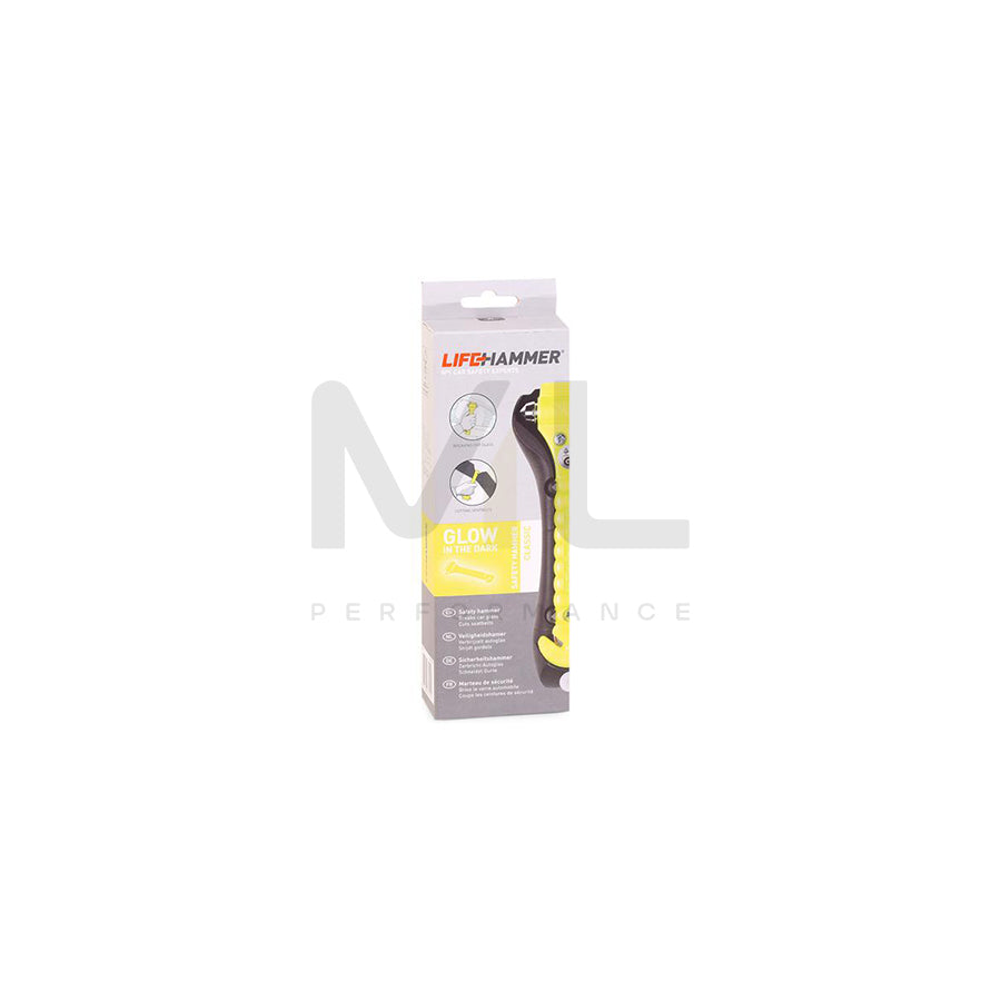 LifeHammer HCGY1RNDBX Window breaker Yellow, Parameter: Fluorescent, Fluoreszierend