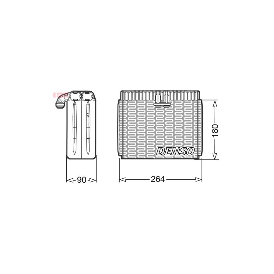 DENSO DEV01010 Air Conditioning Evaporator