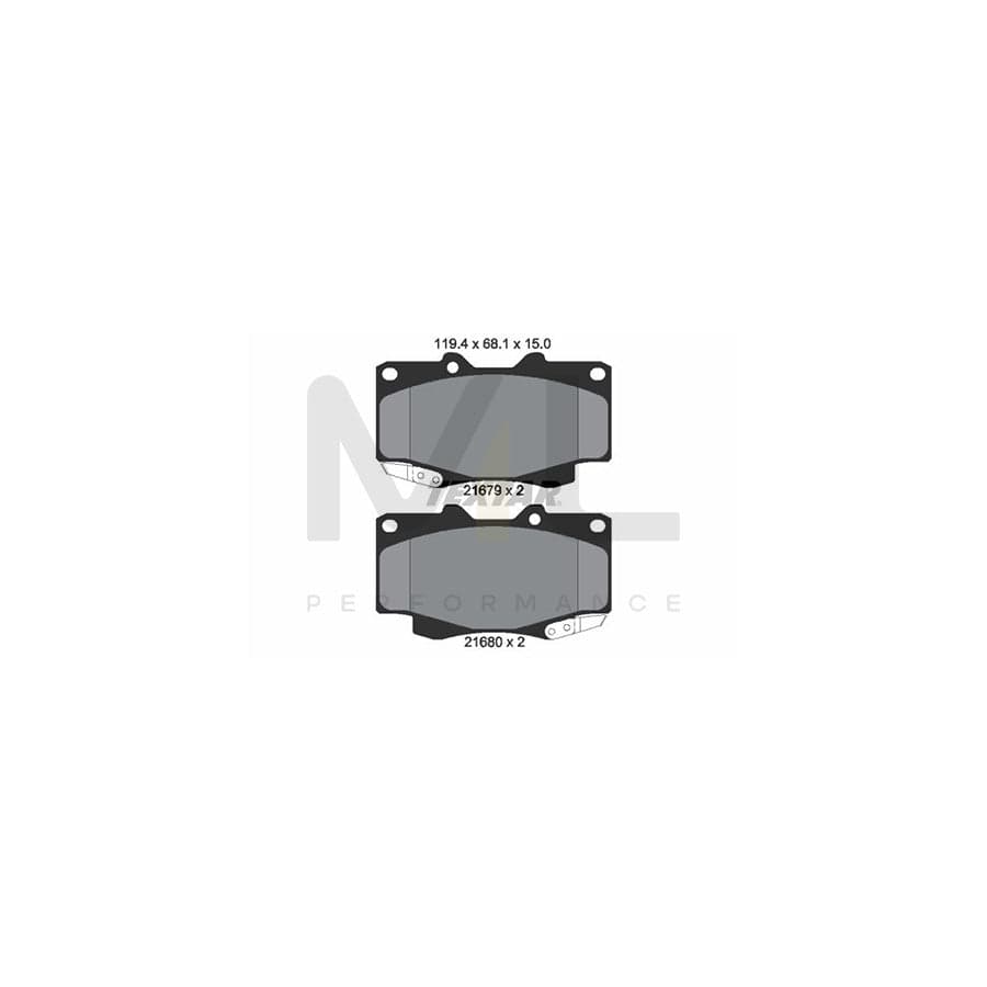 TEXTAR 2168001 Brake pad set with acoustic wear warning | ML Performance Car Parts