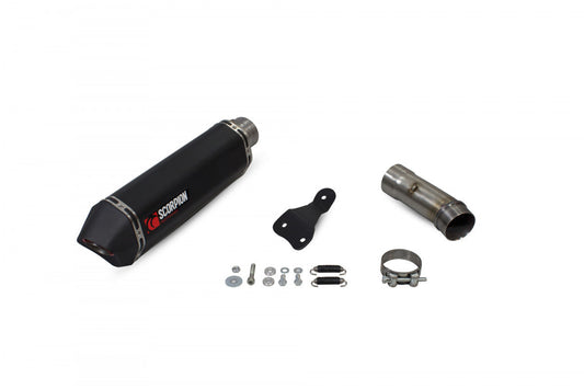 Scorpion RBM79BCER BMW Serket Parallel Slip-On - Black Ceramic Coated Sleeve (R1200 R / R1200 RS) | ML Performance US US
