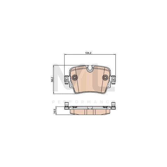 TRW Gdb2066 Brake Pad Set For Jaguar F-Type Prepared For Wear Indicator | ML Performance Car Parts