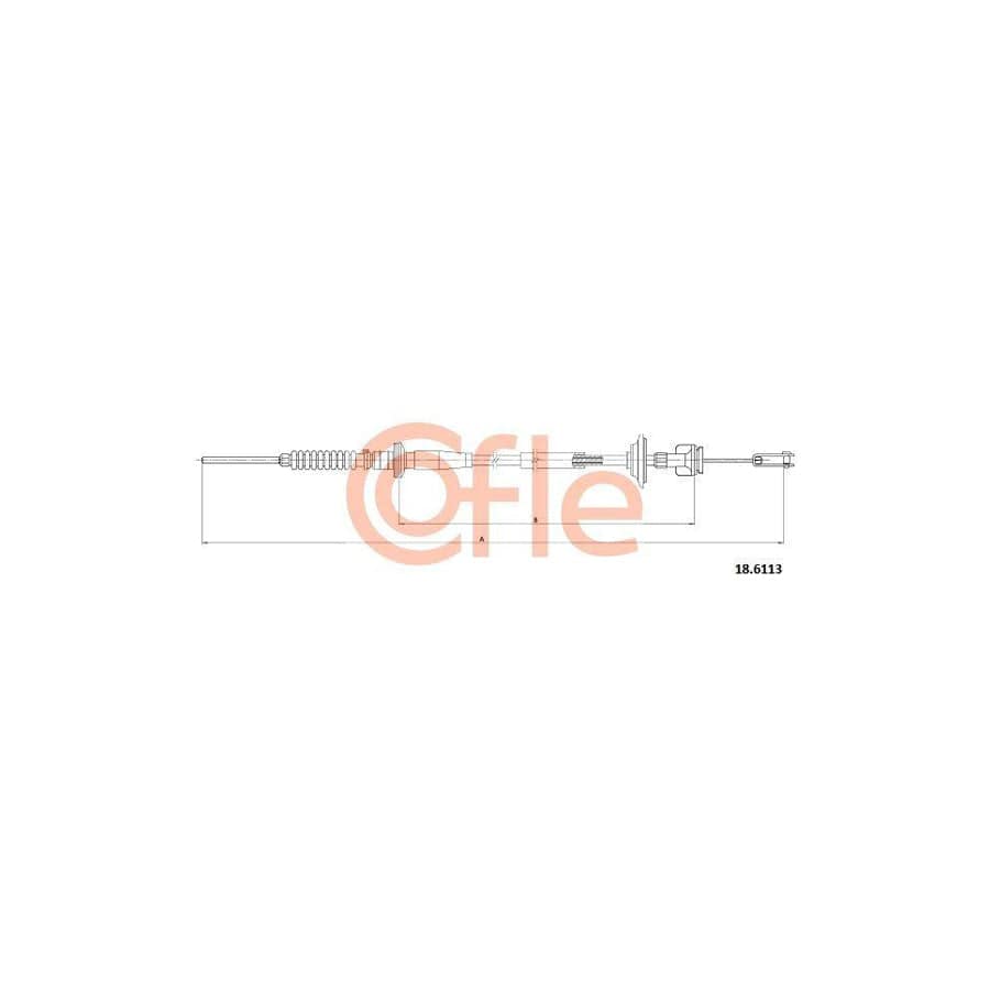 Cofle 17.6046 Hand Brake Cable for KIA Sephia / Mentor