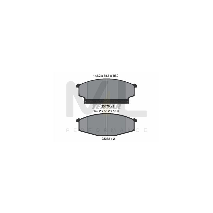 TEXTAR 2337001 Brake pad set for LDV Cub Van not prepared for wear indicator | ML Performance Car Parts