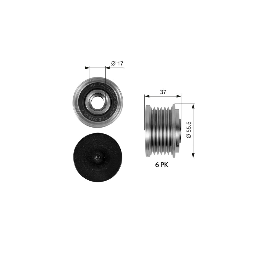Gates OAP7046 Alternator Freewheel Clutch