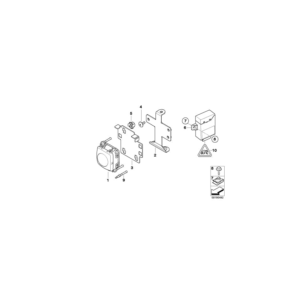 Genuine BMW 66316789935 E92 E93 Bracket F Acc (Inc. 335i) | ML Performance UK Car Parts