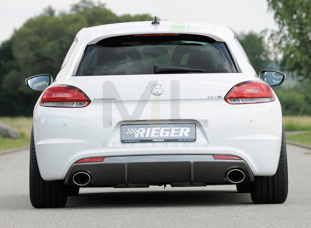 Rieger 00099281 VW 13 Scirocco R Rear Diffuser 2 | ML Performance UK Car Parts
