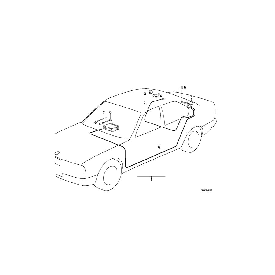 Genuine BMW 65248350099 E34 E24 E31 Antenna Cable 5000mm (Inc. 323i) | ML Performance UK Car Parts