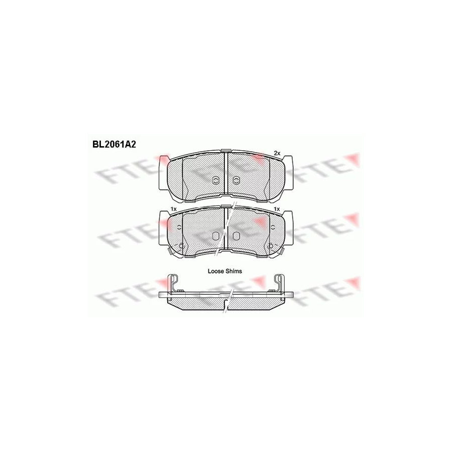 FTE 9010644 Brake Pad Set