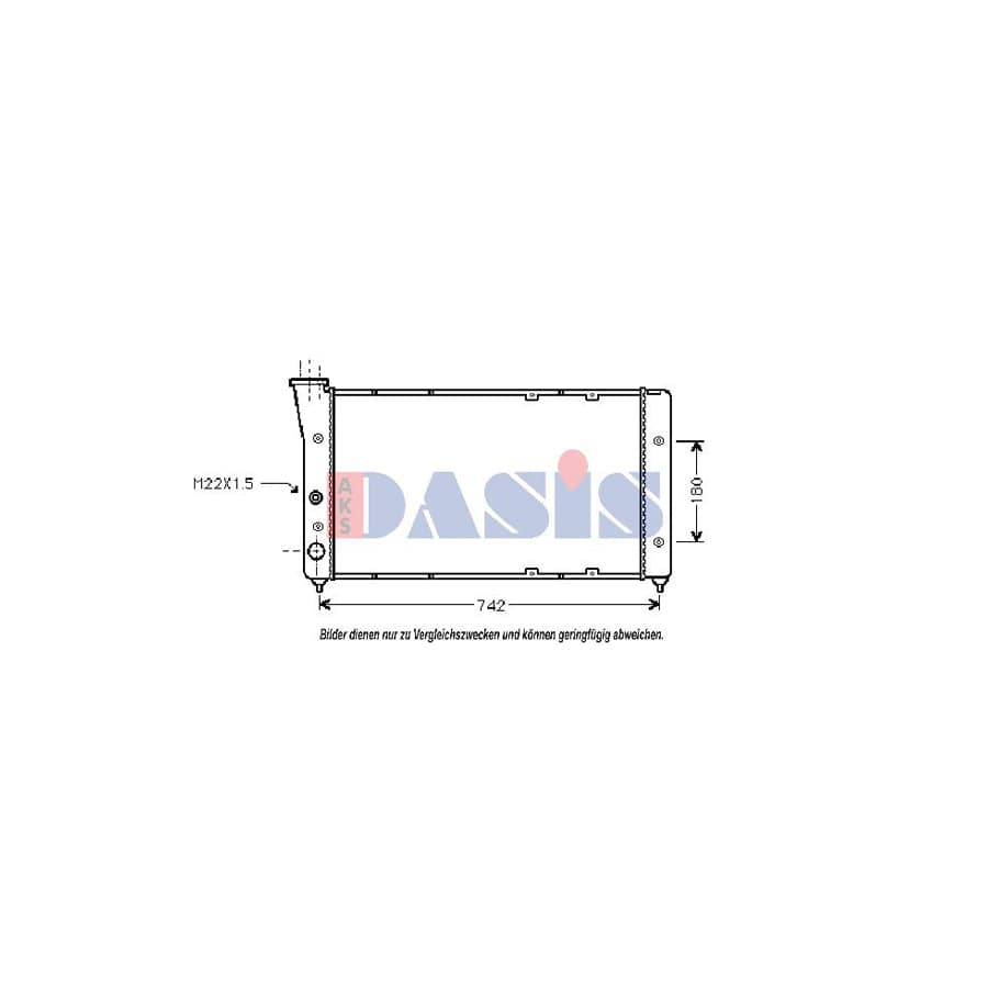 AKS Dasis 041130N Engine Radiator