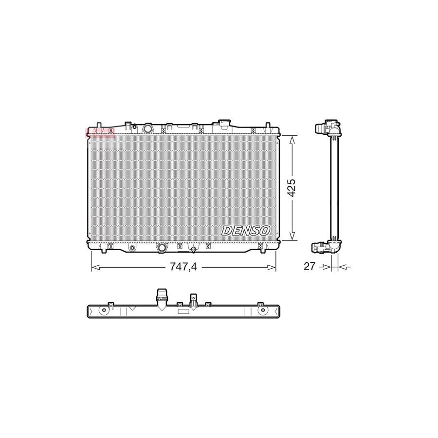 DENSO DRM40054 Engine Radiator