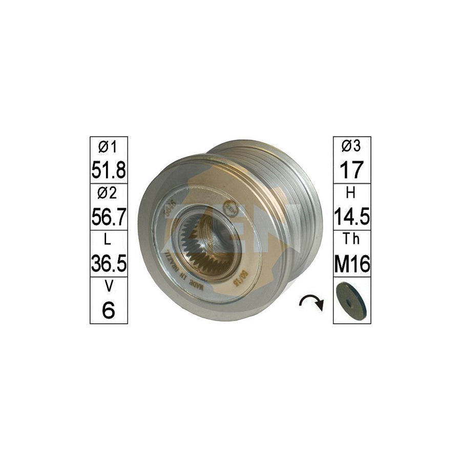 Era ZN5646 Alternator Freewheel Clutch