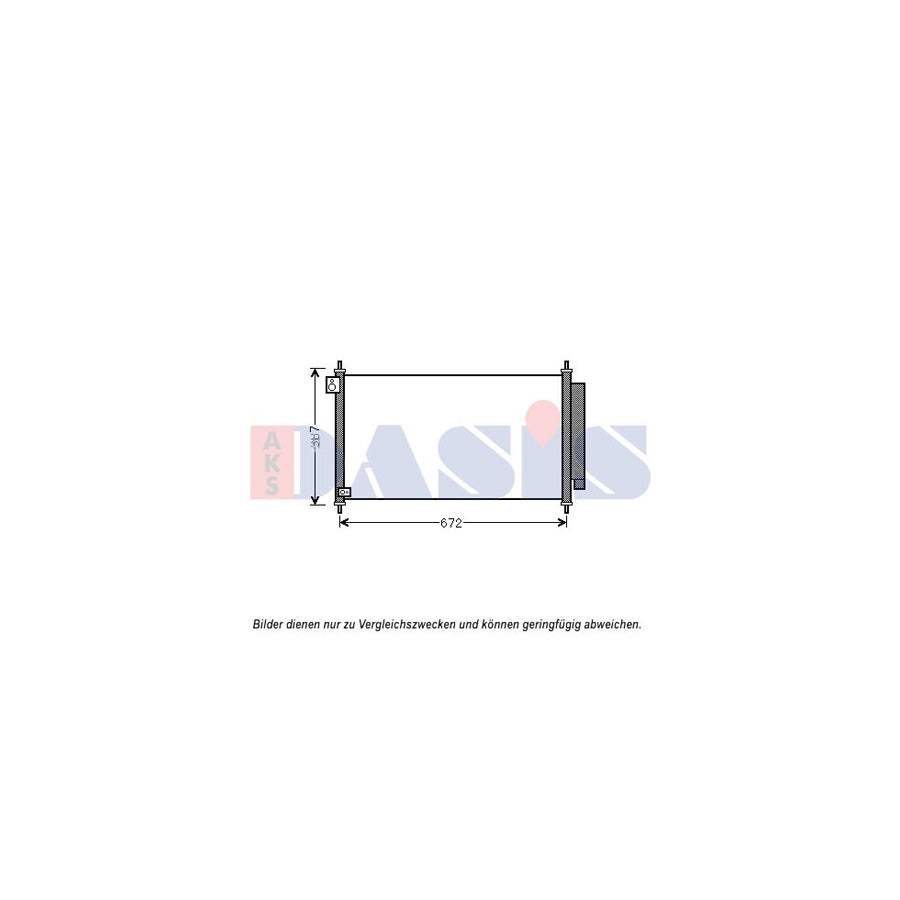 AKS Dasis 102035N Air Conditioning Condenser for Honda CIVIC