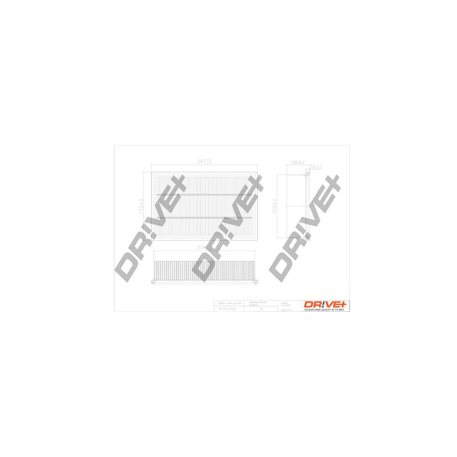 Dr!Ve+ Dp1110.10.0122 Air Filter
