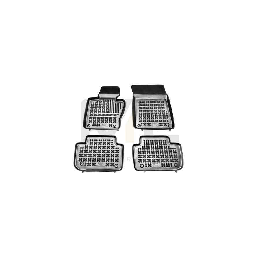 REZAW PLAST Tailored 200708 Floor mat set for BMW X3 (E83) Elastomer, Front and Rear, Quantity: 4, Black