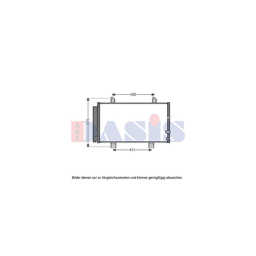 AKS Dasis 212096N Air Conditioning Condenser for Lexus Gs IV (L10)