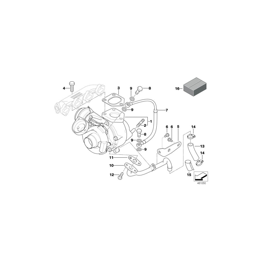 Genuine BMW 11422247301 E46 E39 Return Pipe (Inc. 318d, 520d & 320d) | ML Performance US Car Parts