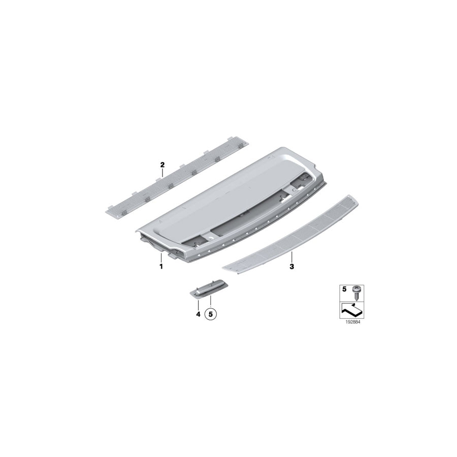 Genuine BMW 51477842545 F07 Grill, Lower SCHWARZ (Inc. 535d, 530d 155kW & 530dX) | ML Performance US