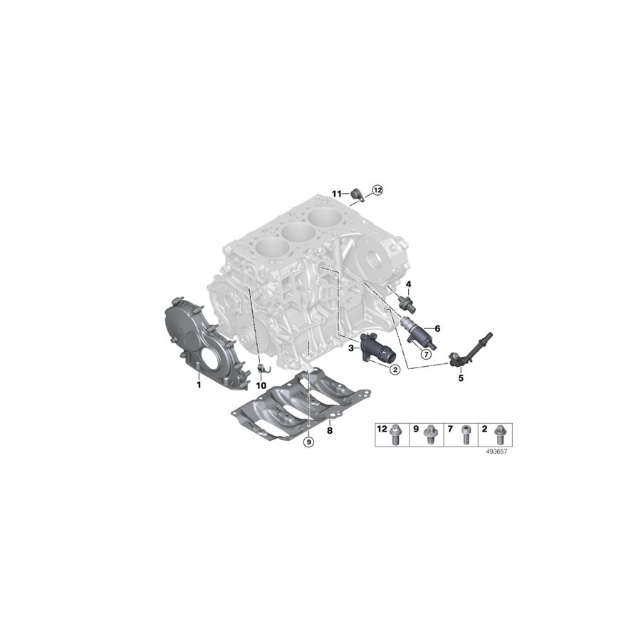 Genuine BMW 11118475733 F20 F55 F39 Oil Deflector (Inc. X2 16d, 114d & Cooper D) | ML Performance US Car Parts