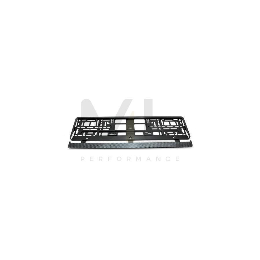 UTAL 01165 Number plate holder Black, Carbon, Chromed, frameless