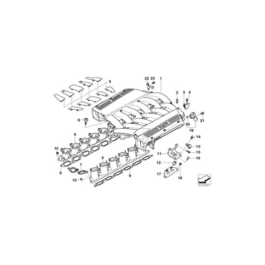 Genuine BMW 11617574148 E65 E66 E67 Intake Manifold System (Inc. 760Li, 760LiS & 760i) | ML Performance US