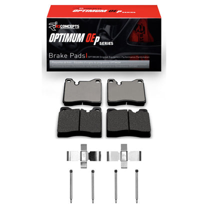 R1 Concepts R1 76-86 BMW 630CSI Front Optimum OE Pads & Hardware Kit
